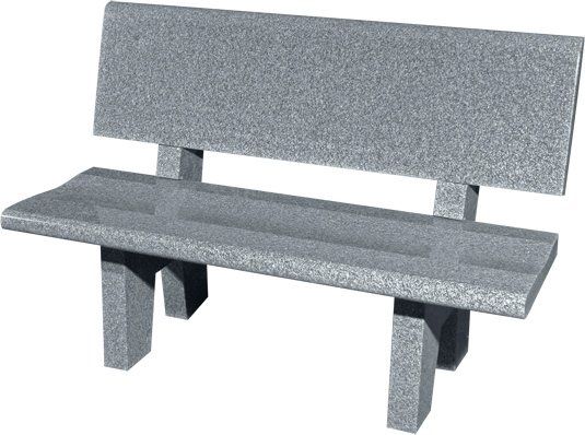 Modern Granite Bench— Willoughby, OH  —  Northcoast Memorials