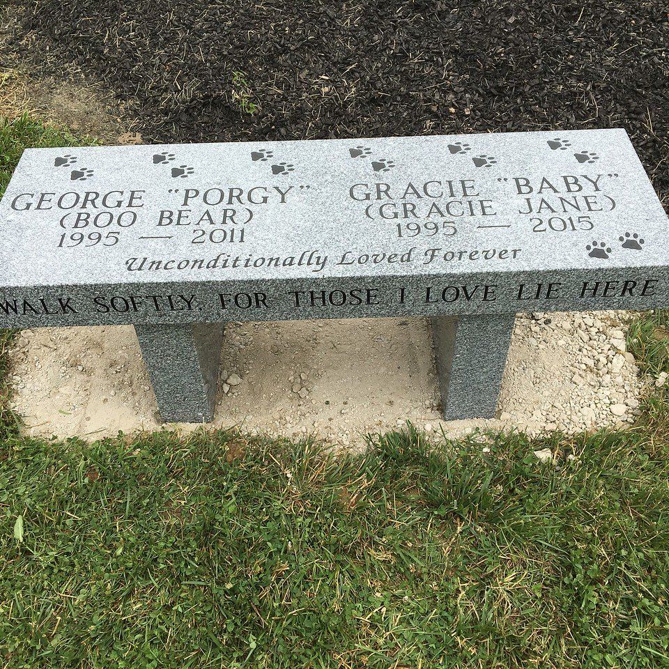 Granite Bench — Willoughby, OH  —  Northcoast Memorials