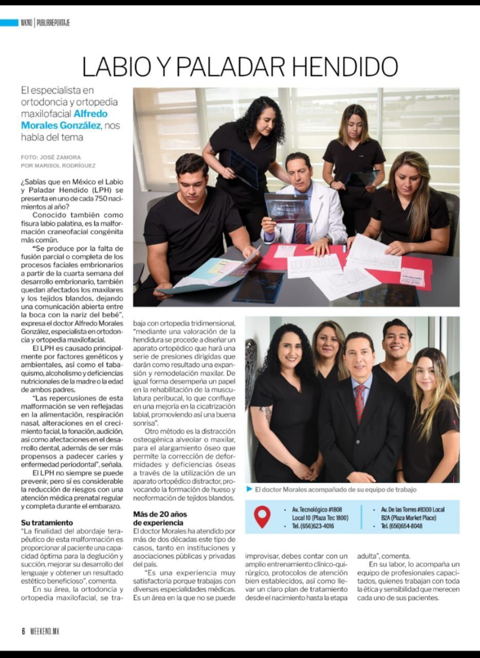  DR. ALFREDO MORALES GONZÁLEZ, ORTODONCISTA 