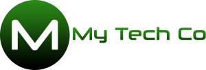 Logo for My Tech Co, featuring a white 