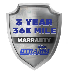 3 Year 36K Mile Warranty Logo | OTRAMM Auto Repair