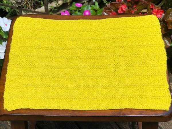 Simple Towel Knitting Pattern - Knitting in the Park