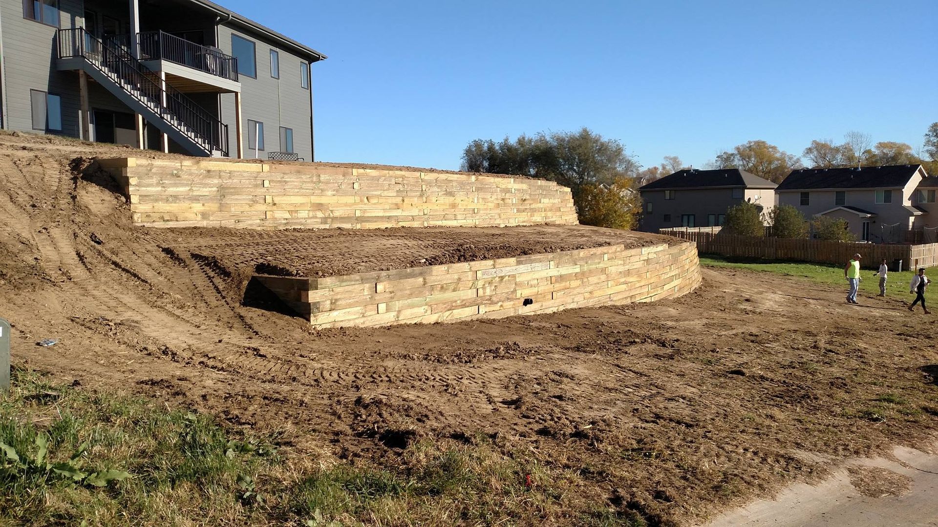 Wooden Wall - Omaha, Nebraska - Mascoutah, IL - Jensen Retaining Walls