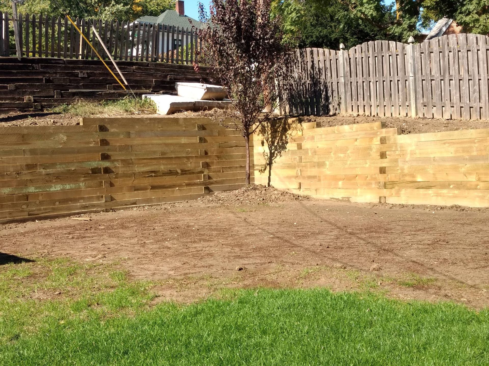 Colorless Wooden Wall - Omaha, Nebraska - Mascoutah, IL - Jensen Retaining Walls