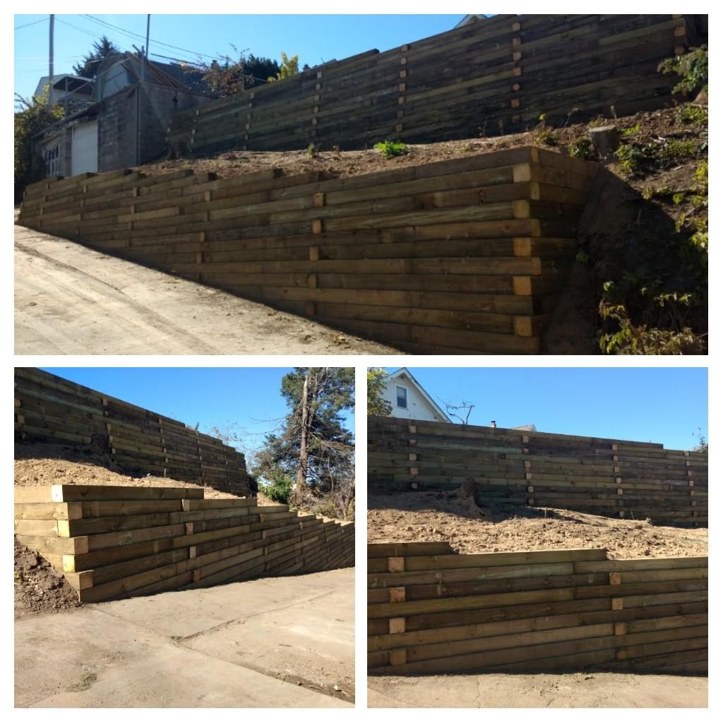 Timber Wooden Wall - Omaha, Nebraska - Mascoutah, IL - Jensen Retaining Walls