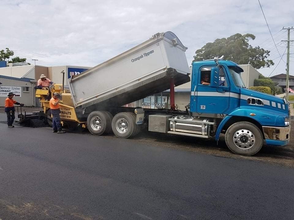 Carparks with Trucks - Asphalt Service in Corindi Beach, NSW