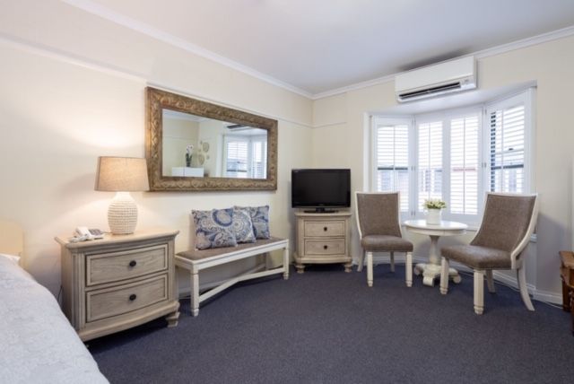 Bedroom with Widow Shutter — Wangaratta, VIC — North East Window Furnishings