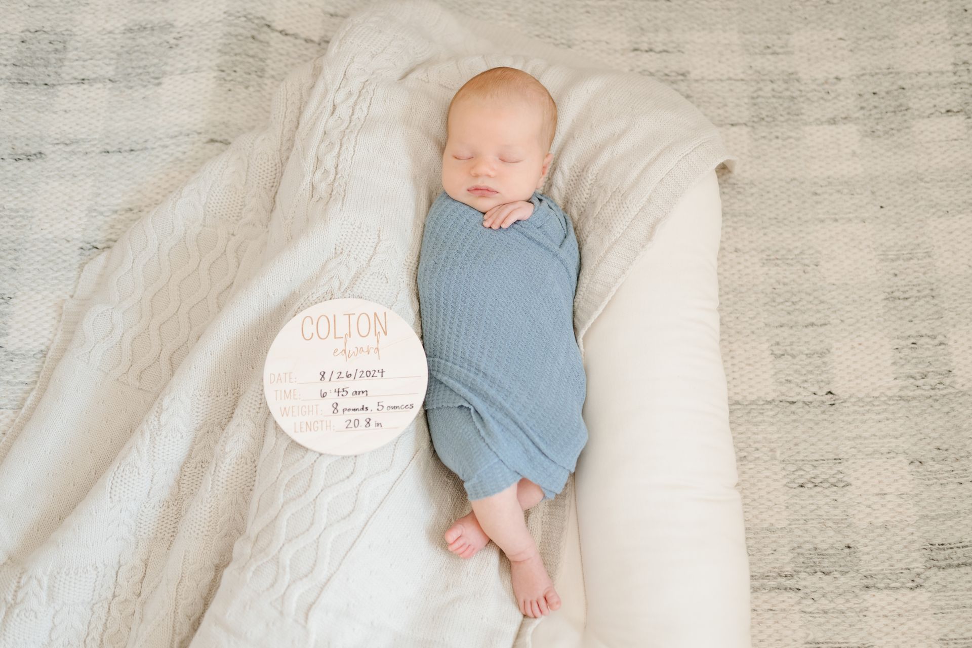 Huntington Beach In Home Newborn Photos