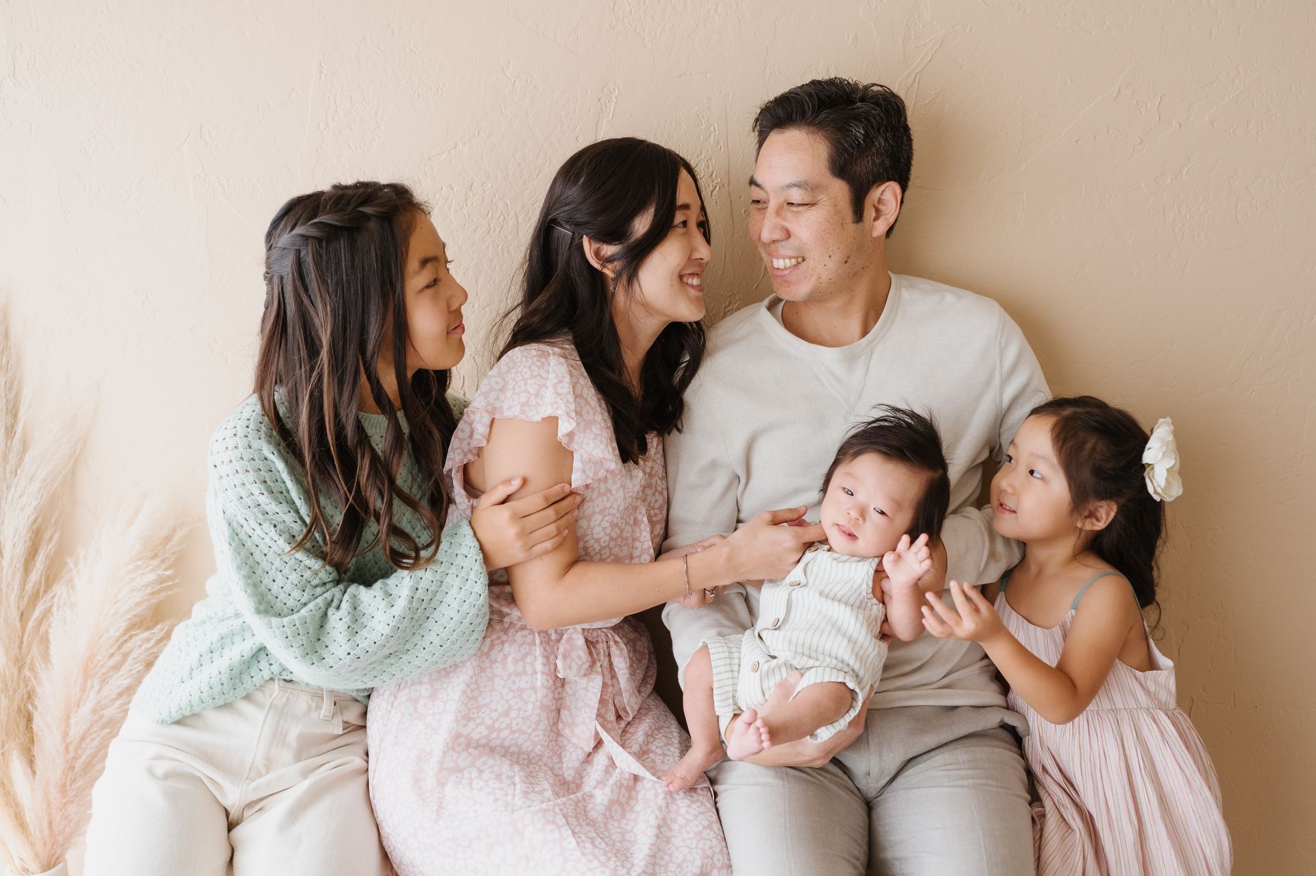 Huntington Beach Modern Studio Newborn Photos