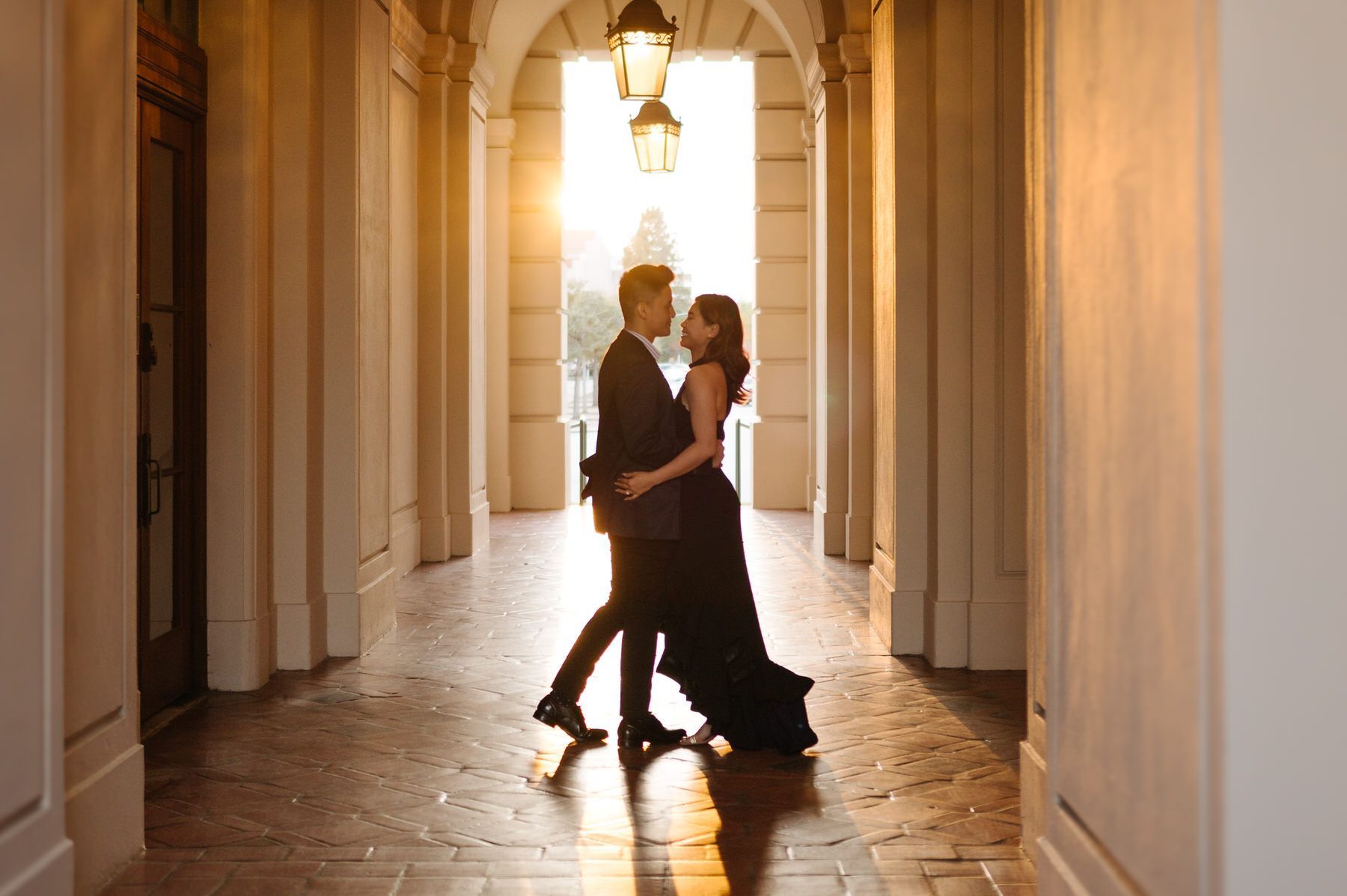 Pasadena CIty Hall engagement photos