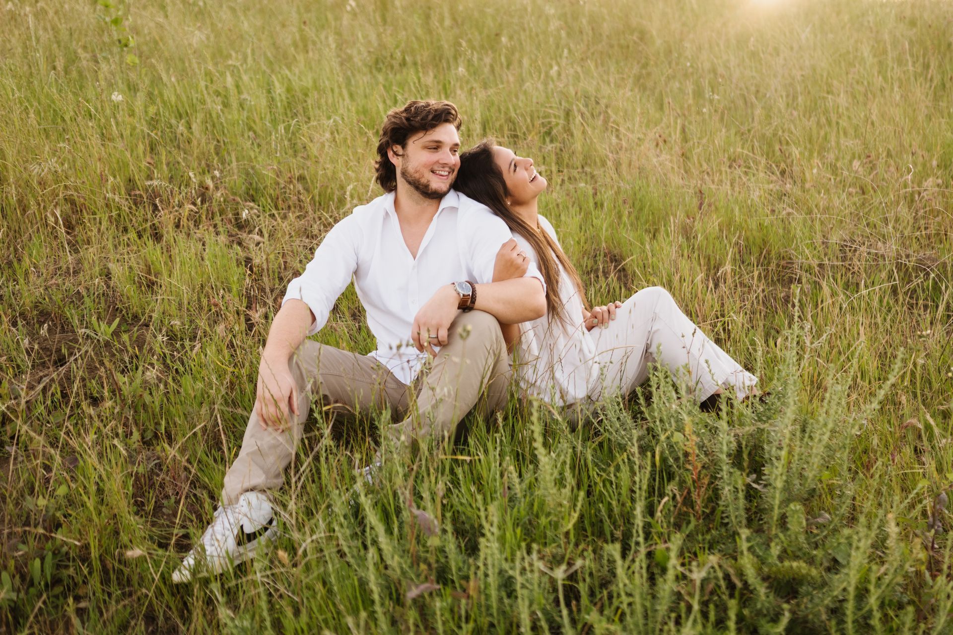 Irvine Mountain Top Engagement Photos