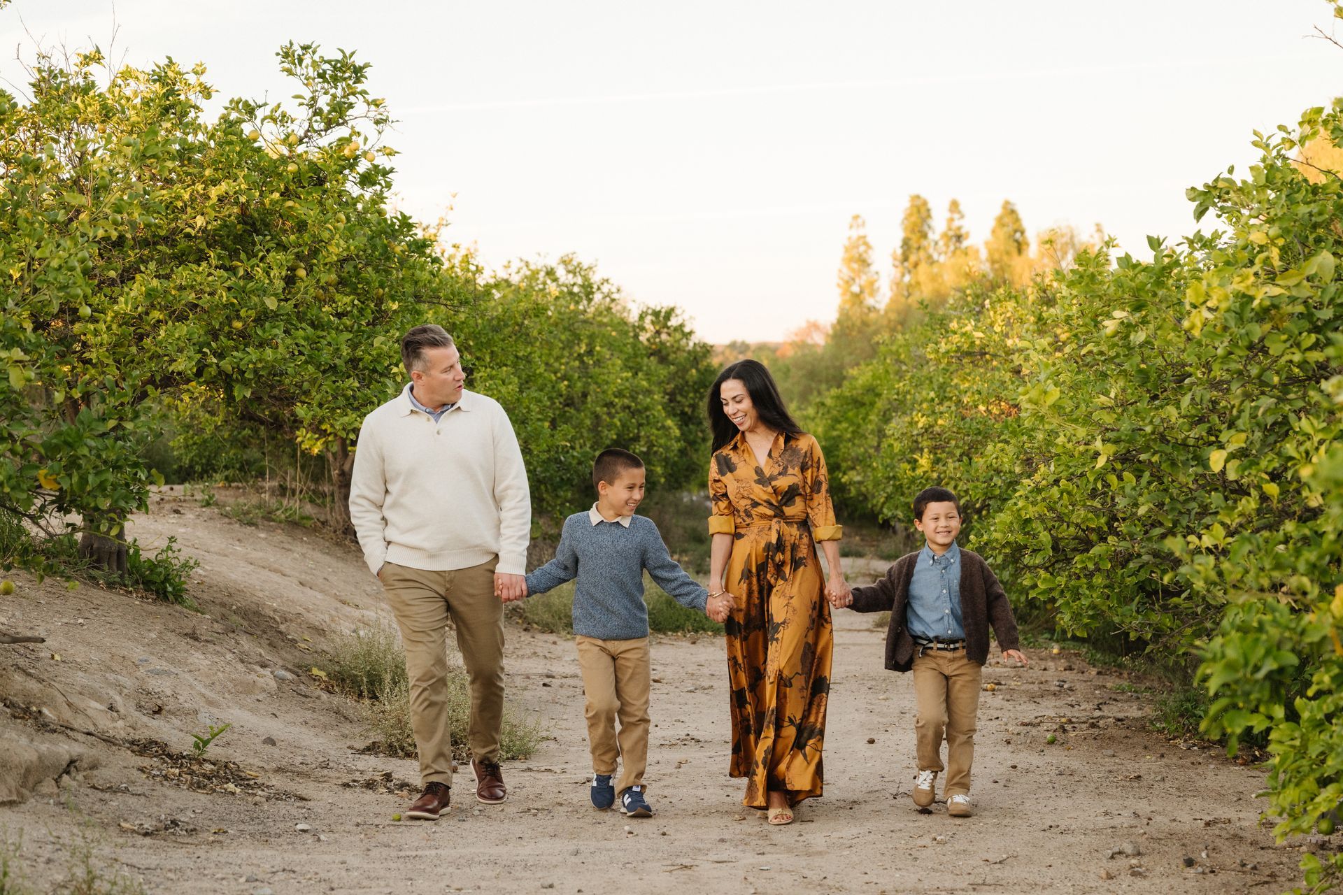 Citrus Trees Orange County Family Photos