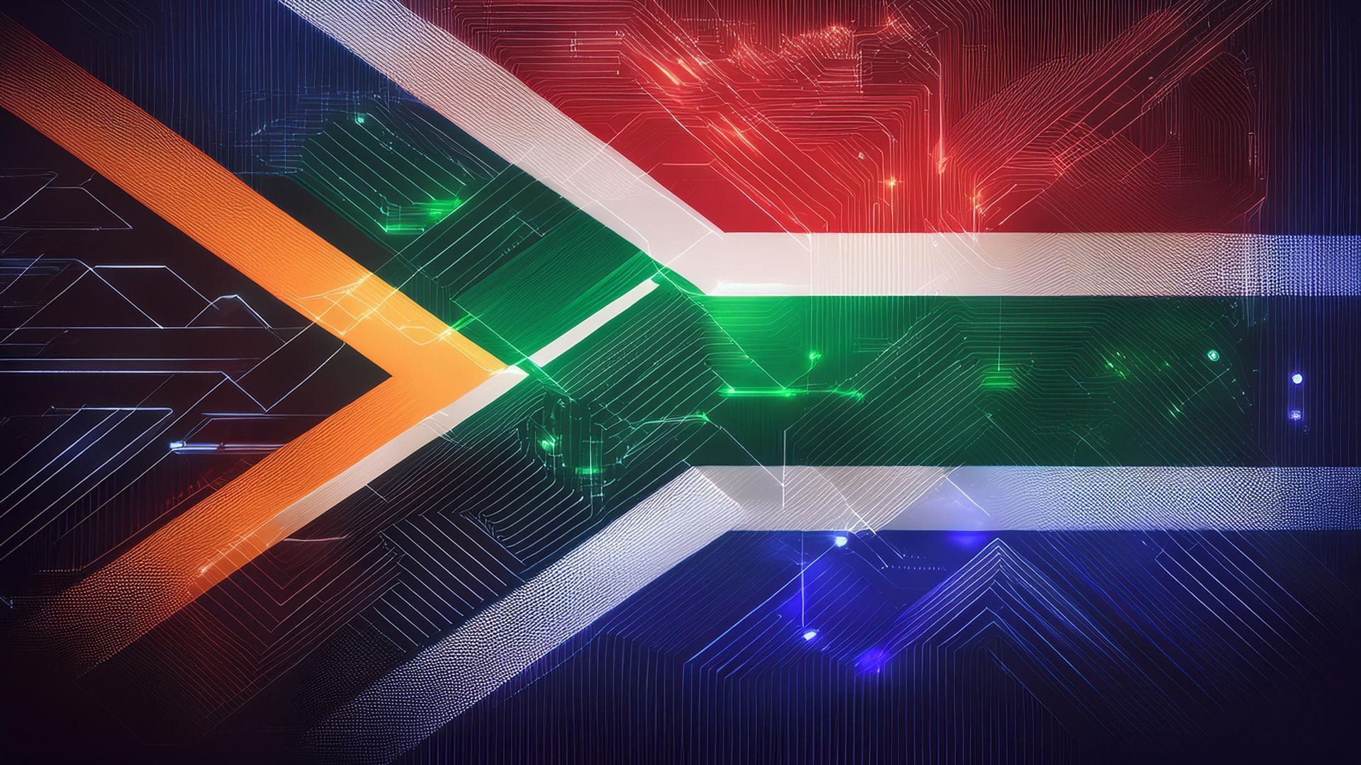 South Africa Crypto Flag