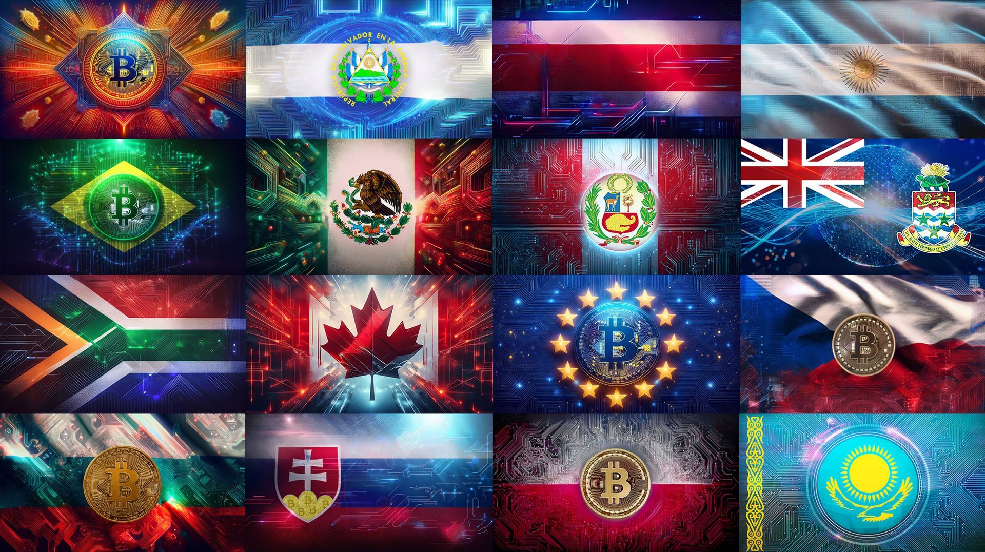 Global Crypto and Fintech Flags