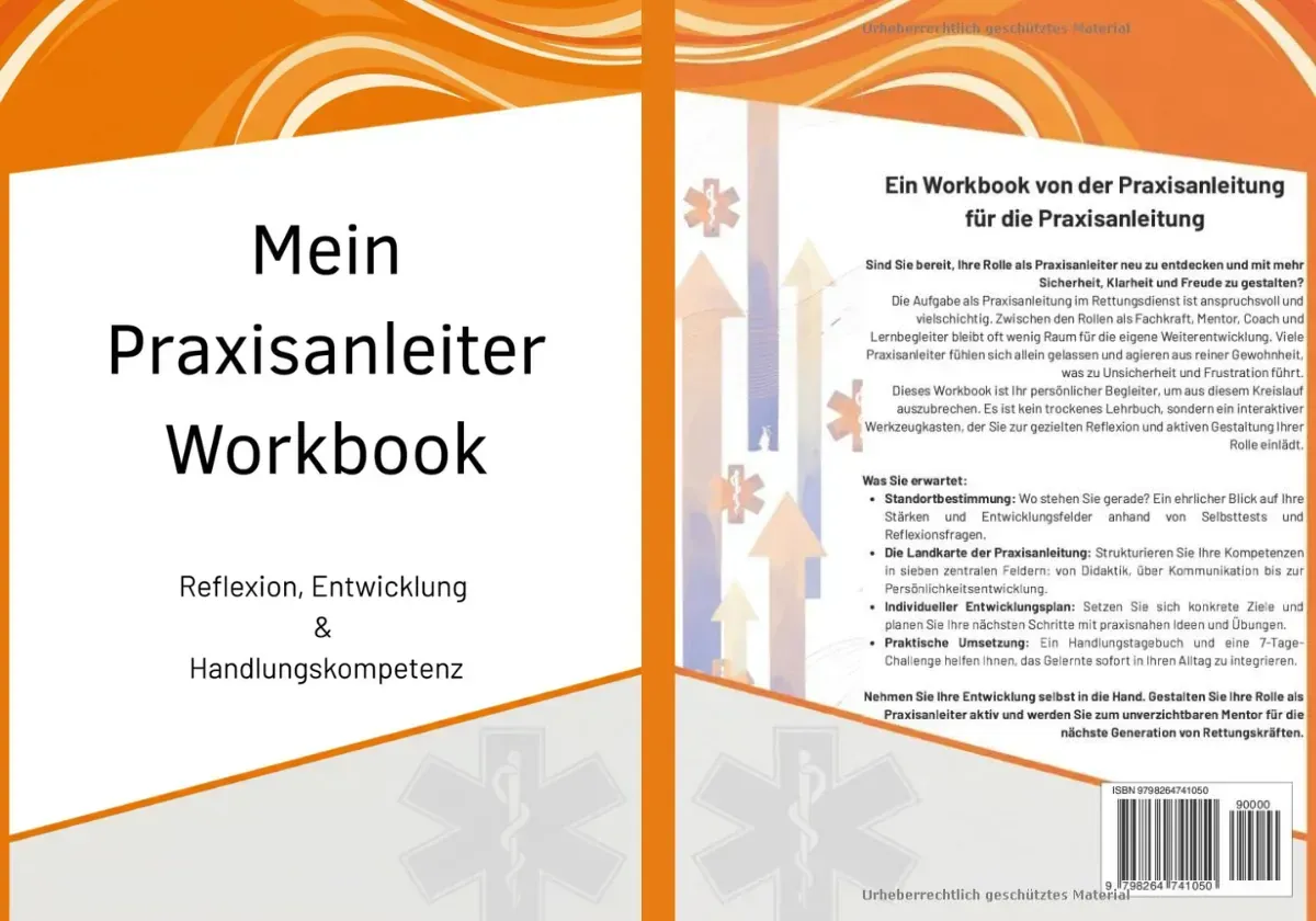 Buchcover: Zwei Männer in Winterjacken unterhalten sich; im Hintergrund ein Krankenwagen. Titel in Kalligrafie.