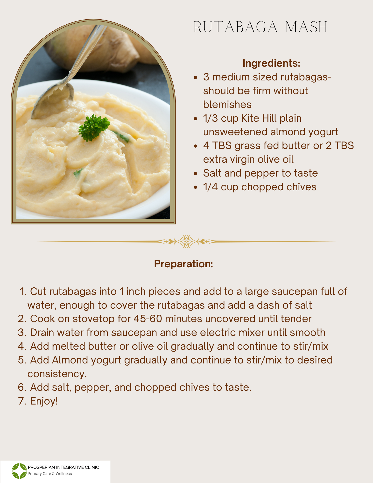 A recipe for a sauce with a picture of a bowl of sauce and a spoon.