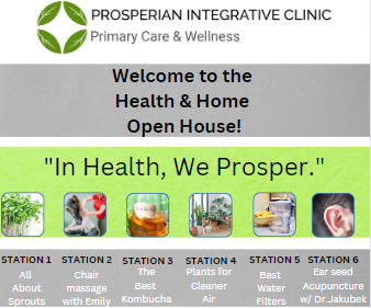 An advertisement for the prosperian integrative clinic