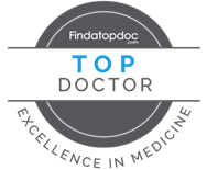 A logo for a top doctor excellence in medicine.