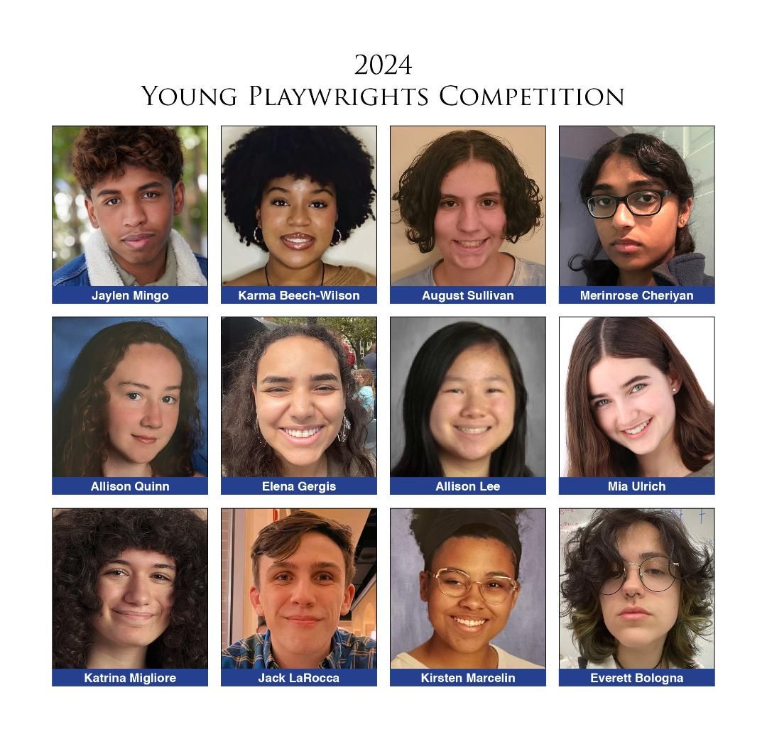 photos of the 12 honorees of the 2024 young playwrights competition
