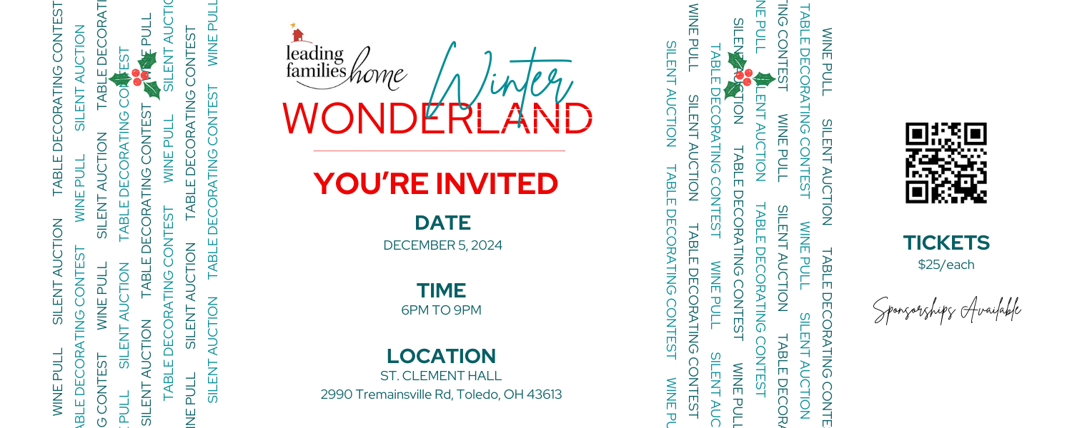 Winter Wonderland fundraiser is on December 5, 2024. Tickets are $25.