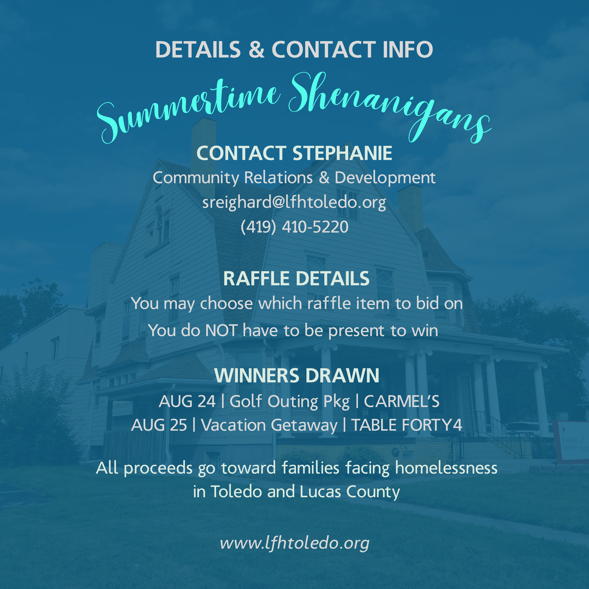 Promotional graphic for a raffle called 