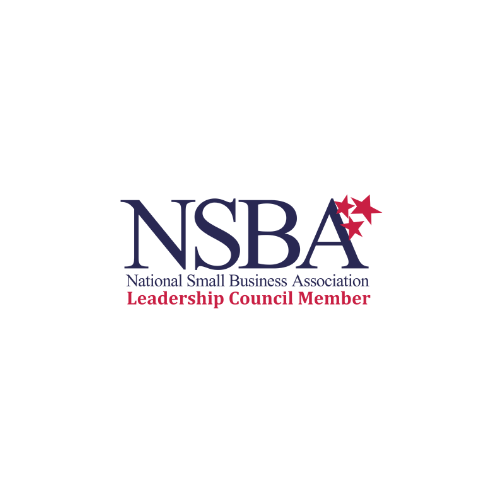 NSBA logo with text and stars;