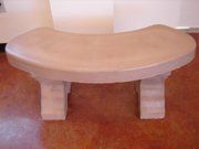 Rounded concrete bench - concrete products in Tuscon, AZ