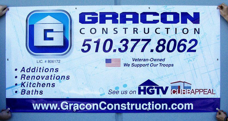 Client: Gracon Construction, Project: Job site banner