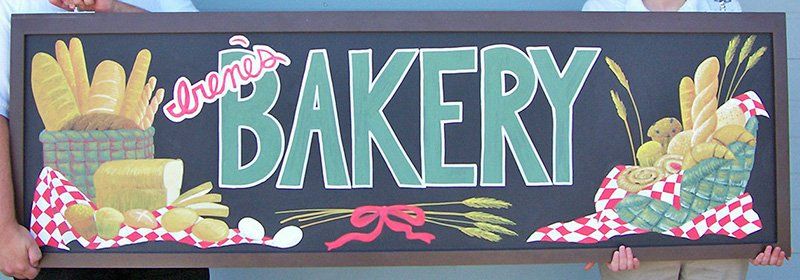 Client: Lunardi's Markets, Project: Hand-lettered bakery chalkboard