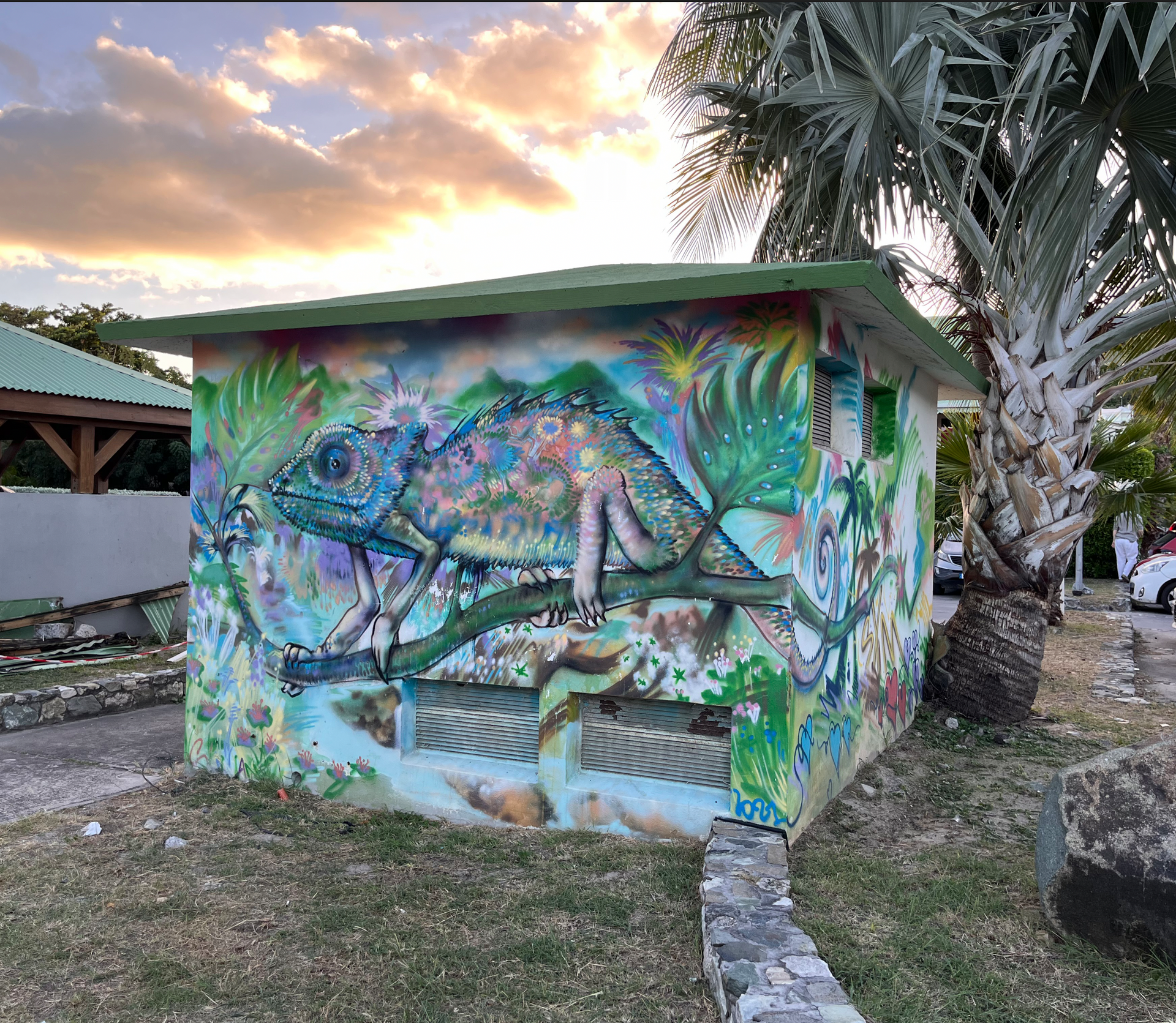 Mural found in Orient Bay, St. Martin. Photo by Françoise Vaal