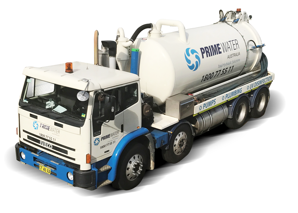 Prime Water Australia's service truck