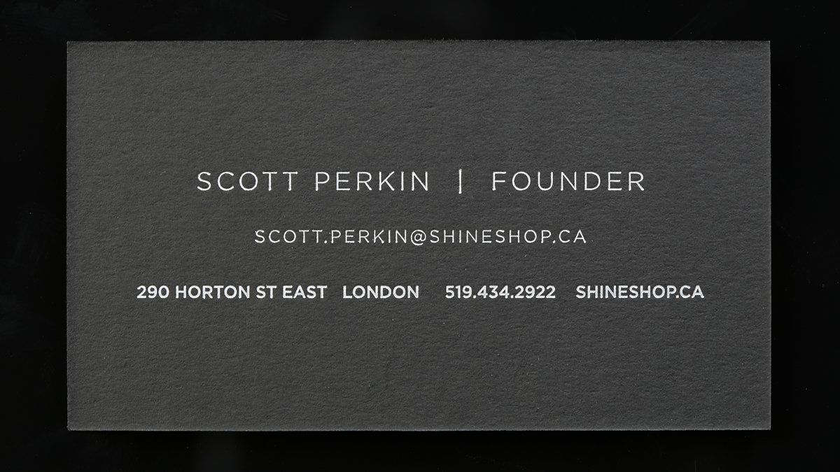 Scotty's Shine Shop Business Card
