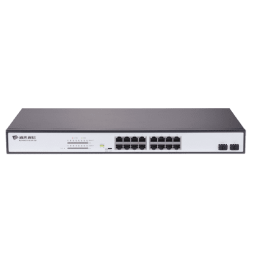 BDCOM-PS1518-1 6P-330 16 Port Switch (14 POE / 2-non POE)