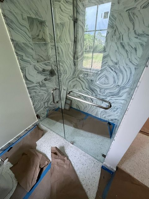 Bathroom Shower Side — Leland, NC — Leland Glass & Mirror