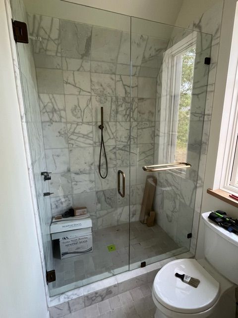 Bathroom Shower Left Side — Leland, NC — Leland Glass & Mirror