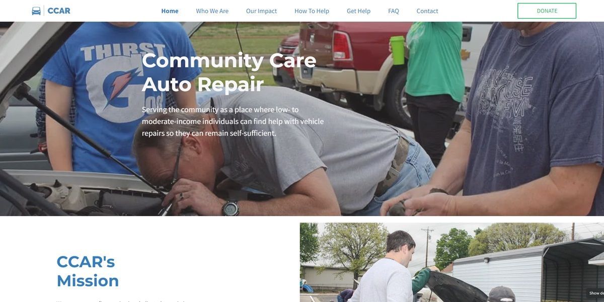 Community Care Auto Repair NonProfit in Ponca City