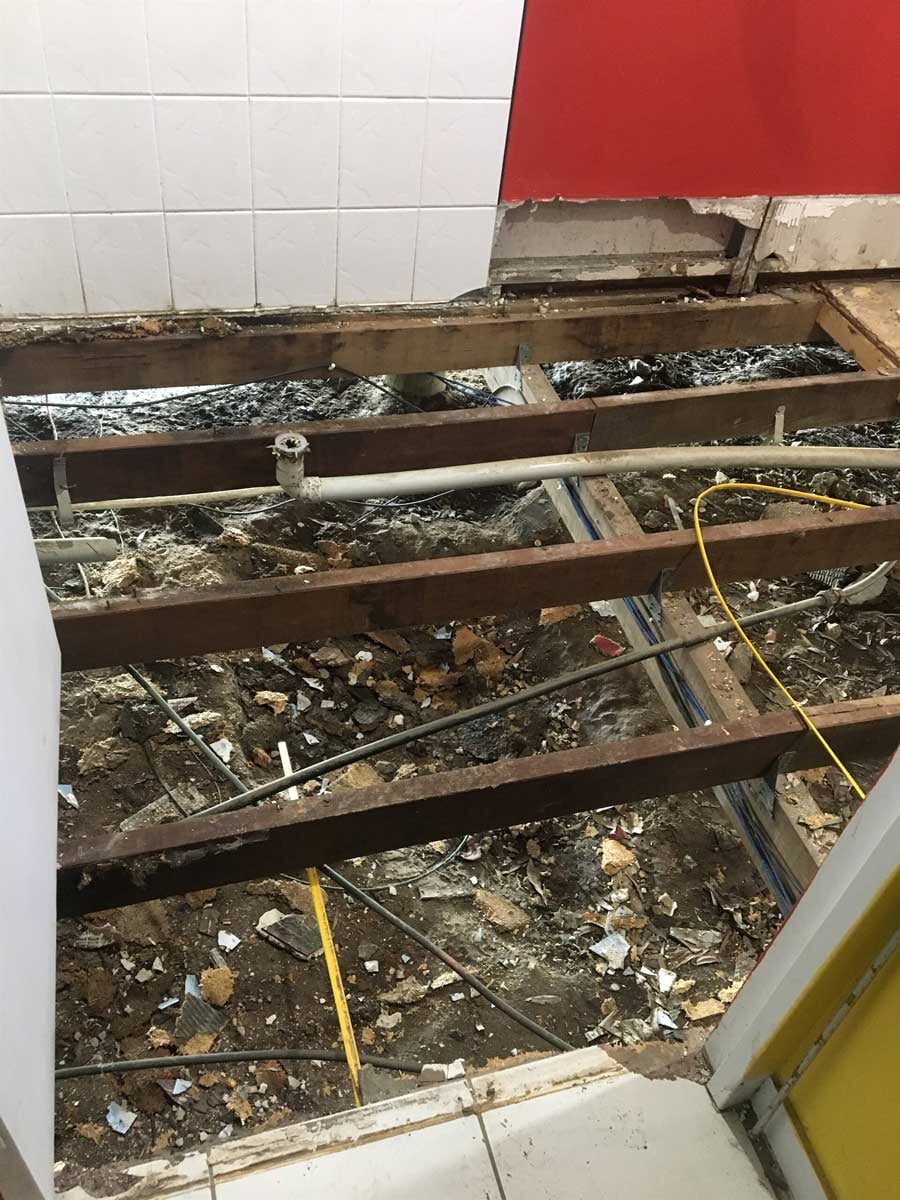 Bathroom Under Construction —  Waterproofing in Hervey Bay, QLD