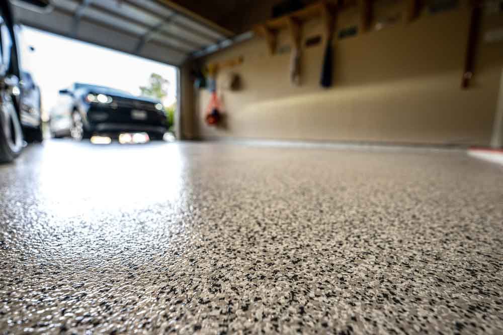 Epoxy Floor In Home Garage — Fraser Coast Waterproofing in Hervey Bay, QLD