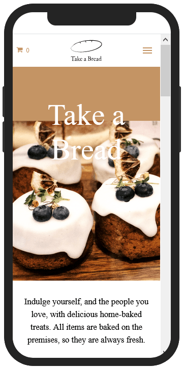 Website for a Bakery with Online Store