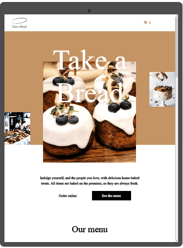 Website for a Bakery with Online Store