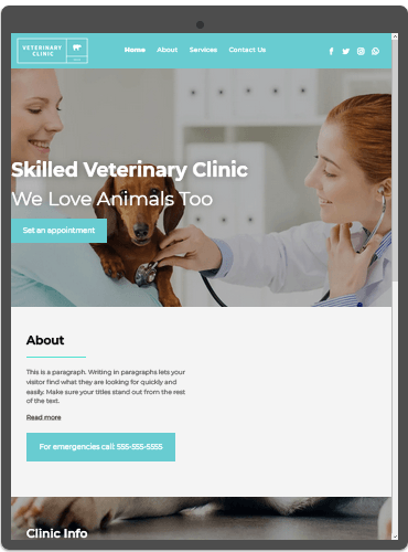 Website for a Vet Clinic