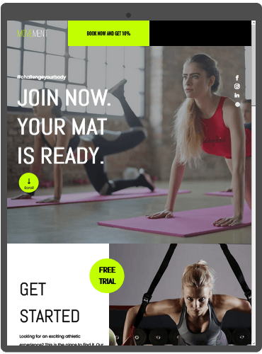 Website for a Gym or Fitness Center