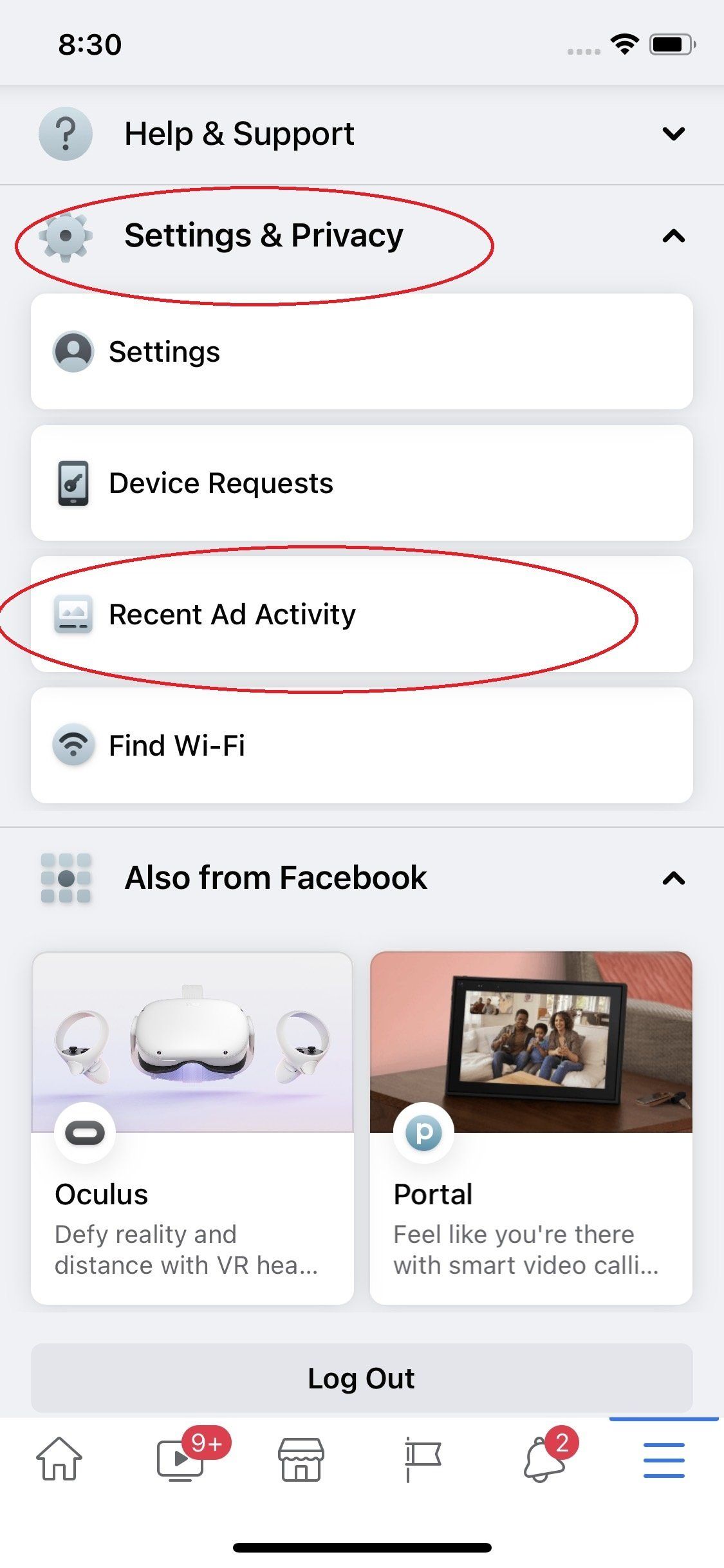 finding Recent Ad Activity
