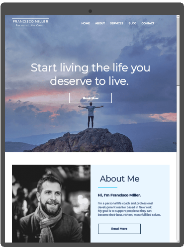 Website for a Life Coach
