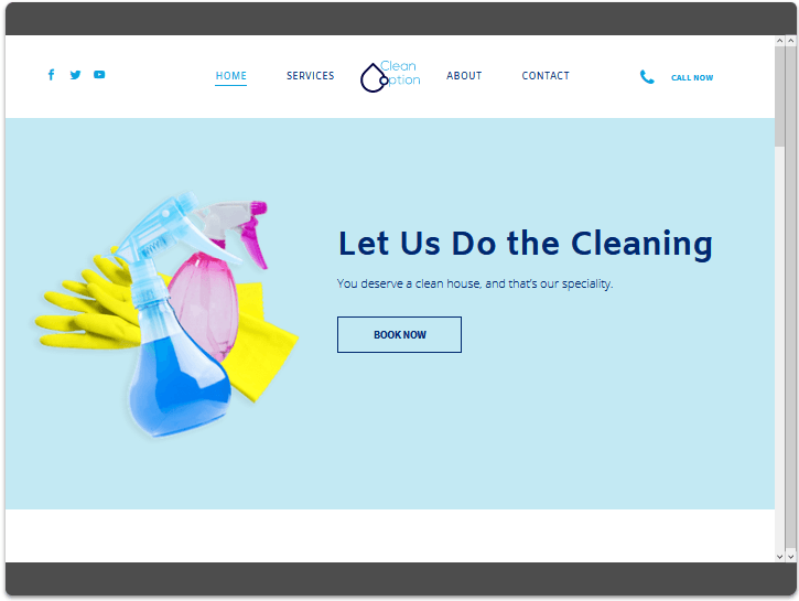 Website for a Cleaner