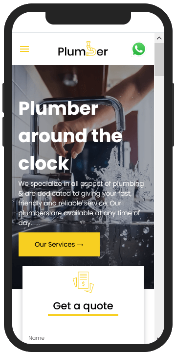 Website for a Plumber
