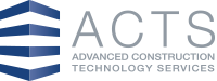 The logo for acts advanced construction technology services
