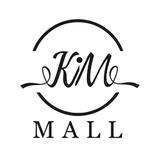A black and white logo for a shopping mall.