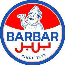 A logo for barbar since 1979 with a cartoon chef in a chef 's hat.