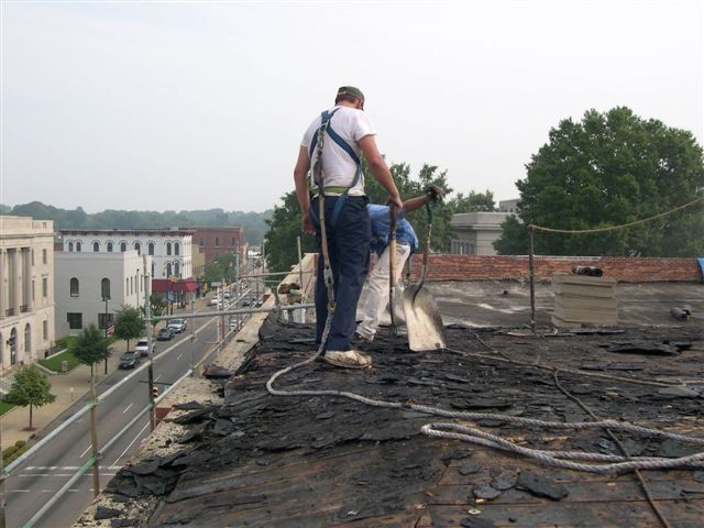 Workers on the Roof — Dyersburg, TN — Frazier Roofing